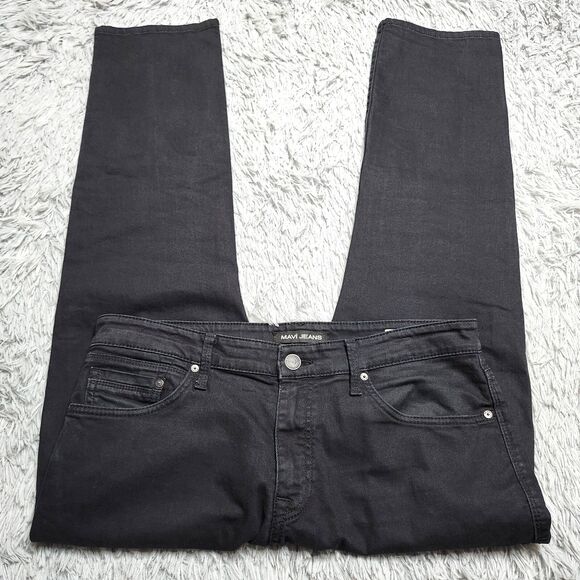 Mavi Zach Jeans Mens Size 34x30 Straight Leg Stretch Denim Black Measures 36x30‎ - Picture 3 of 13